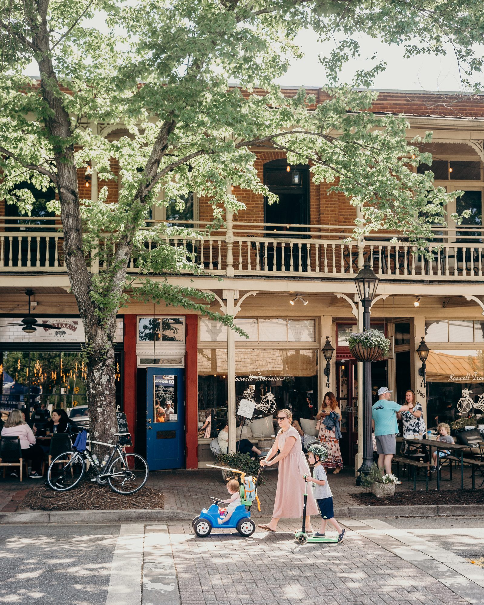 Historic Canton Street in Roswell, Georgia