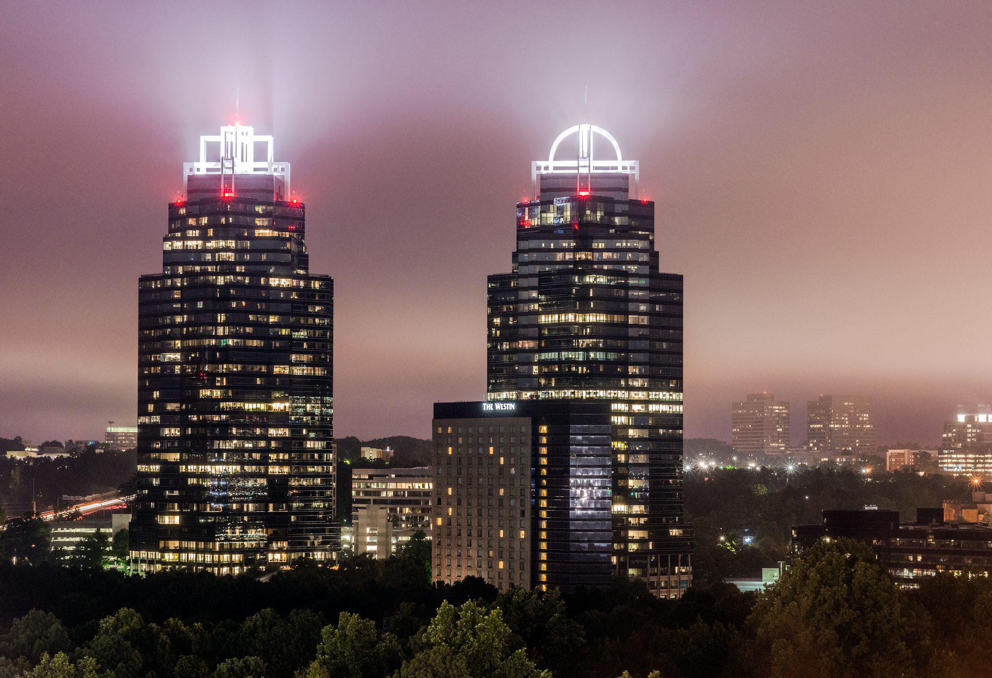 King and Queen towers in Sandy Springs, Georgia